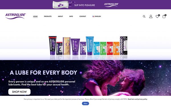 Astroglide Thailand — WooCommerce website by BangkokSync