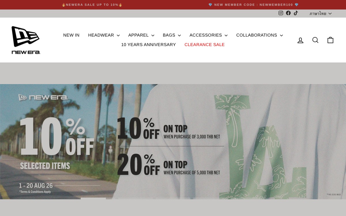New Era Cap — Shopify website by BangkokSync